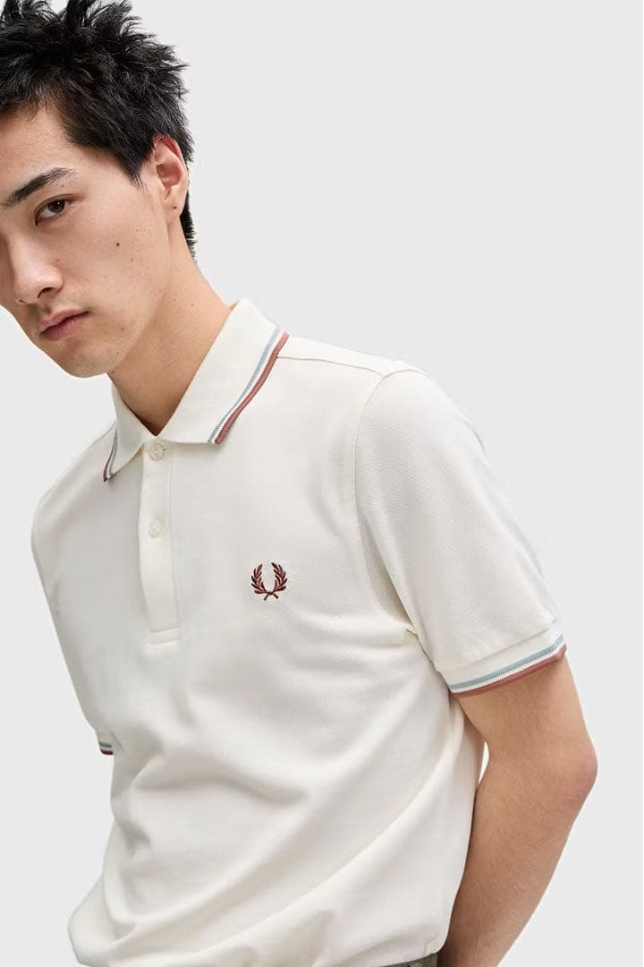 FRED PERRY M3600 白ポロシャツMサイズユニセックス