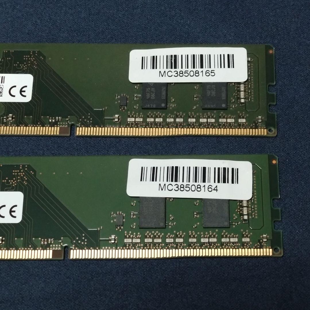DDR4 メモリ 8GB×2 計16GB MTA4ATF1G64AZ-3G2F1