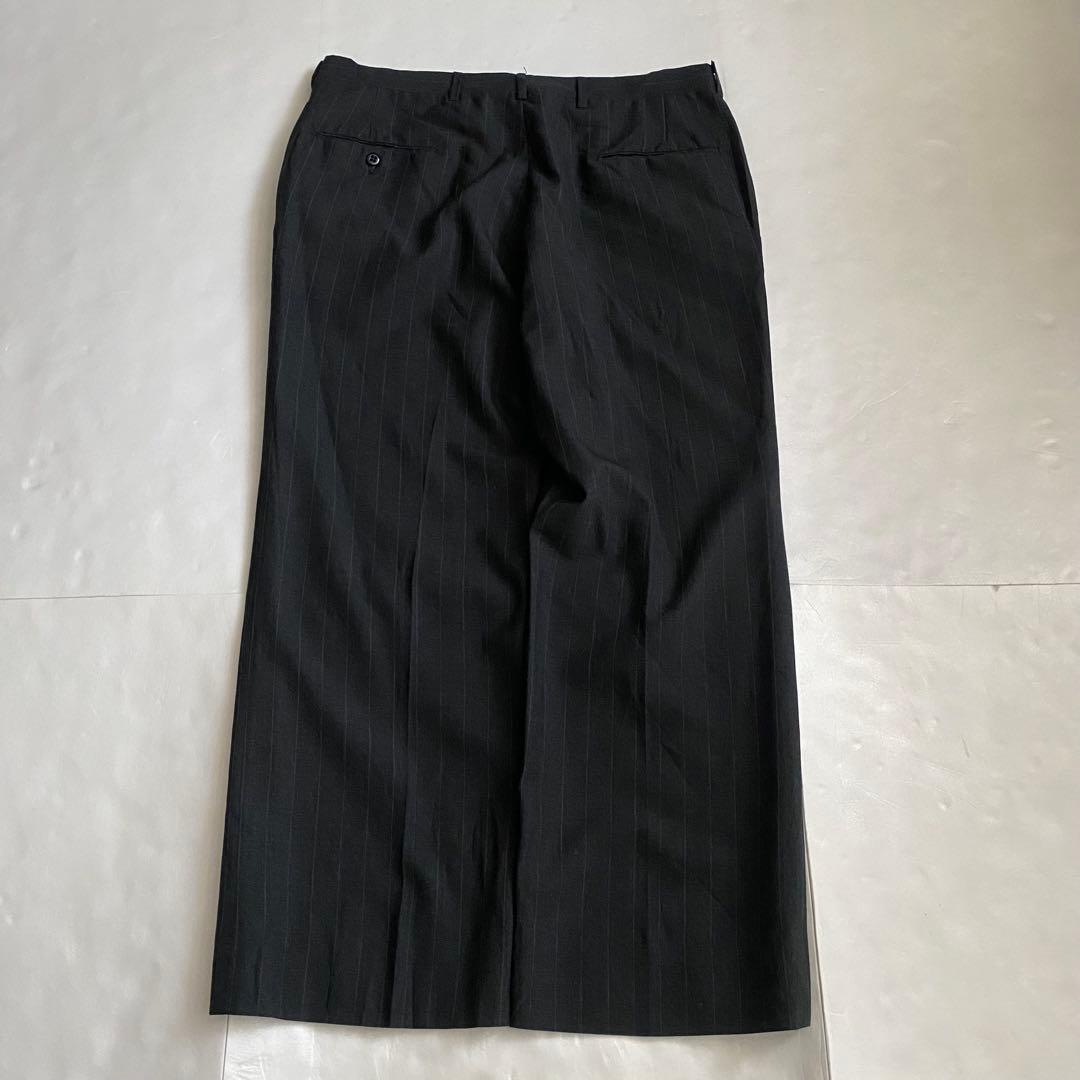 80s ストライプワイドスラックス TALON グレー