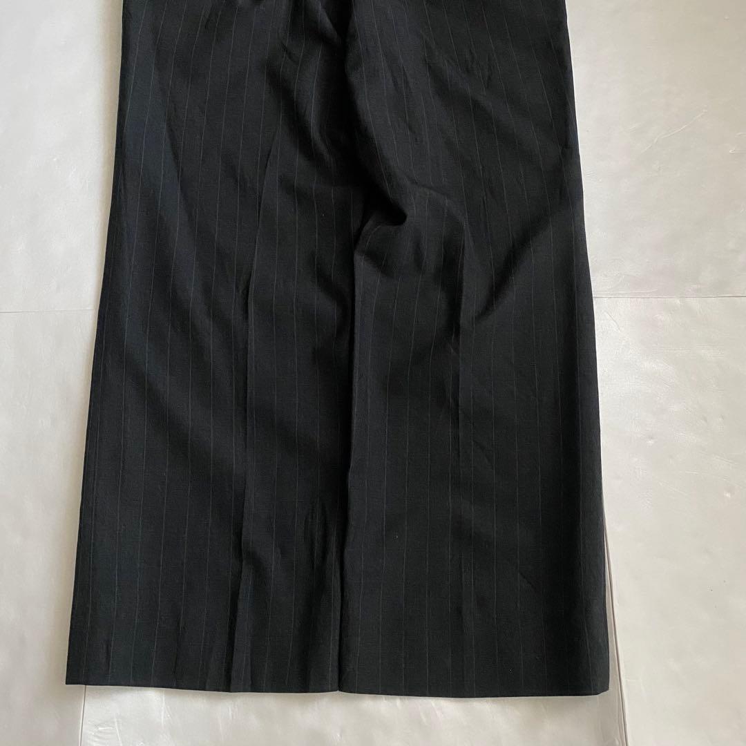 80s ストライプワイドスラックス TALON グレー