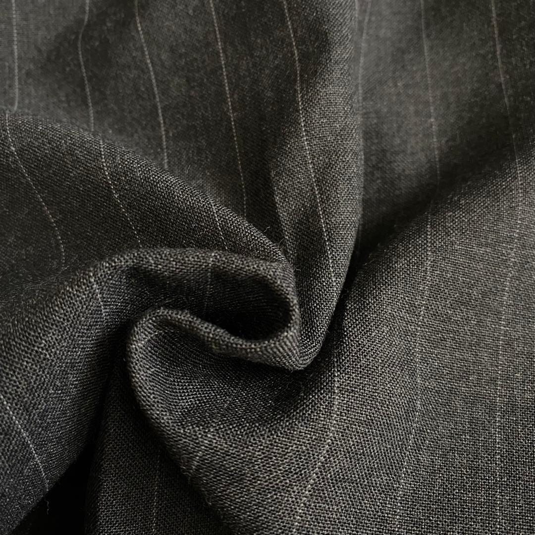 80s ストライプワイドスラックス TALON グレー