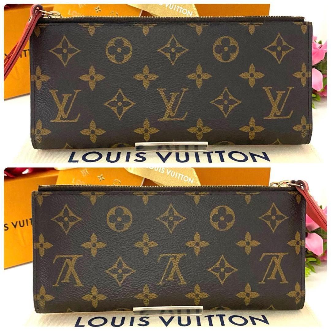 ルイ ヴィトン◎ポルトフォイユ アデル コクリコ ダブルファスナー モノグラム