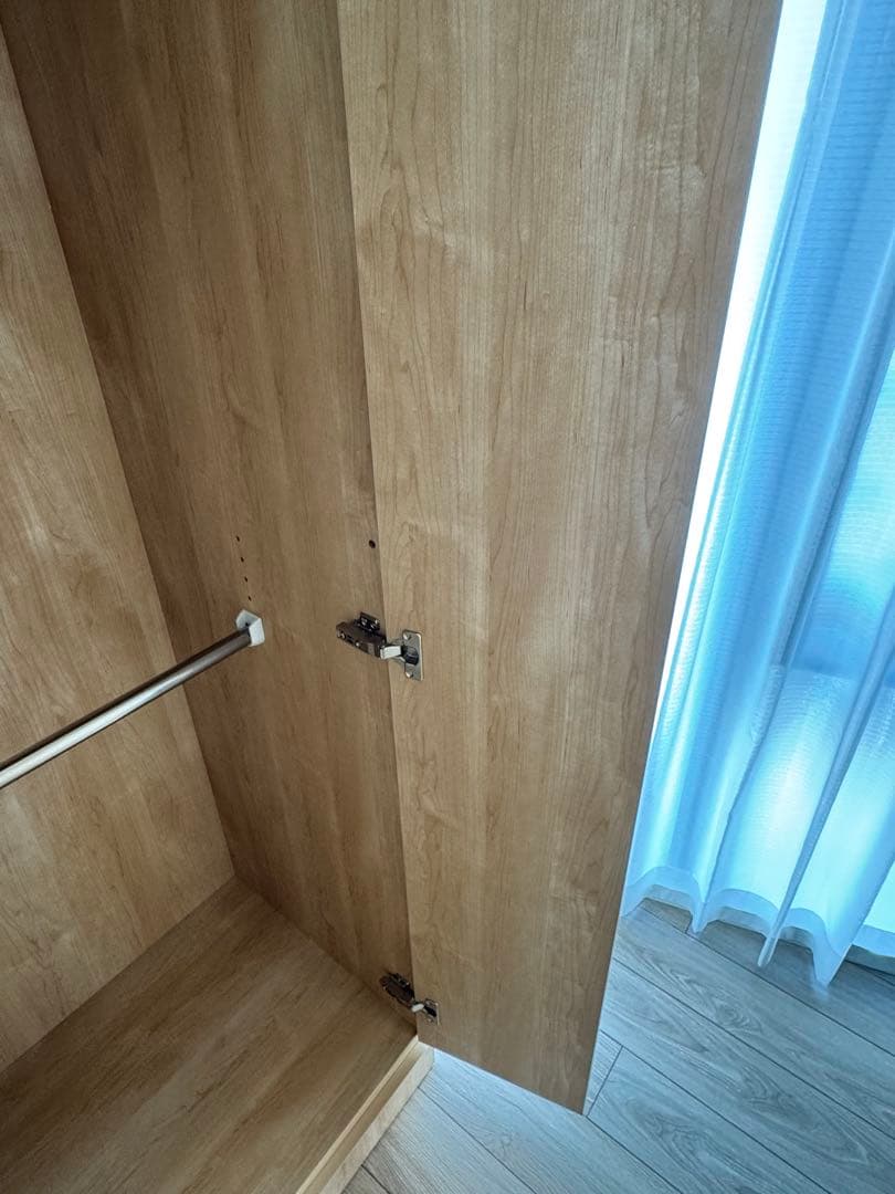 ディノス 壁面間仕切り ミラー ワードローブ ハンガー2段 幅60 高さ180