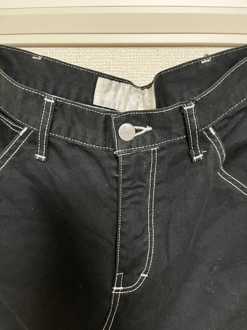 ガンリュウ　サルエルパンツ　サイズS GANRYU コムデギャルソン　ステッチ