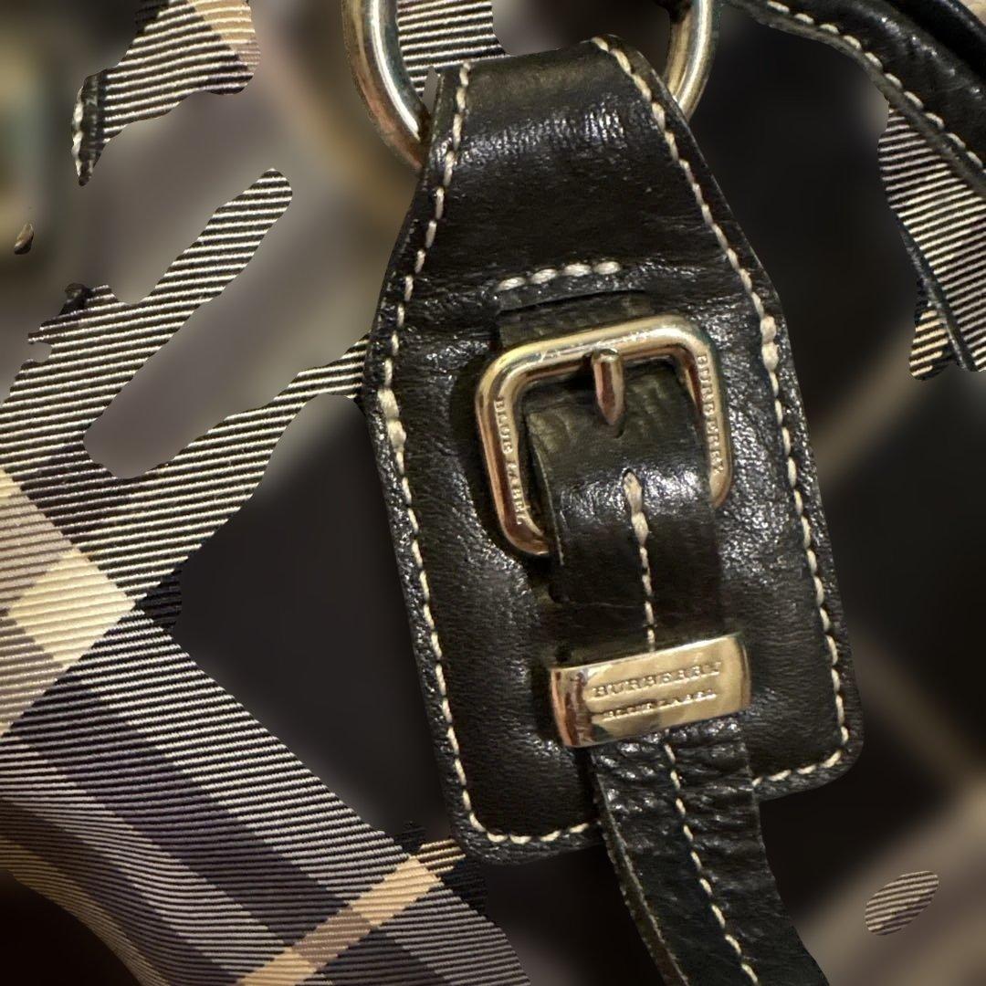 希少✨BURBERRY　バーバリー　ハンドバッグ　ノバチェック　ブルーレーベル