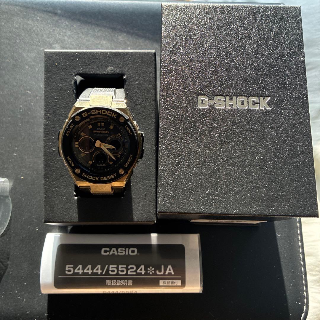 G-SHOCK 腕時計 gst-300w1A9JF ブラック/ゴールド