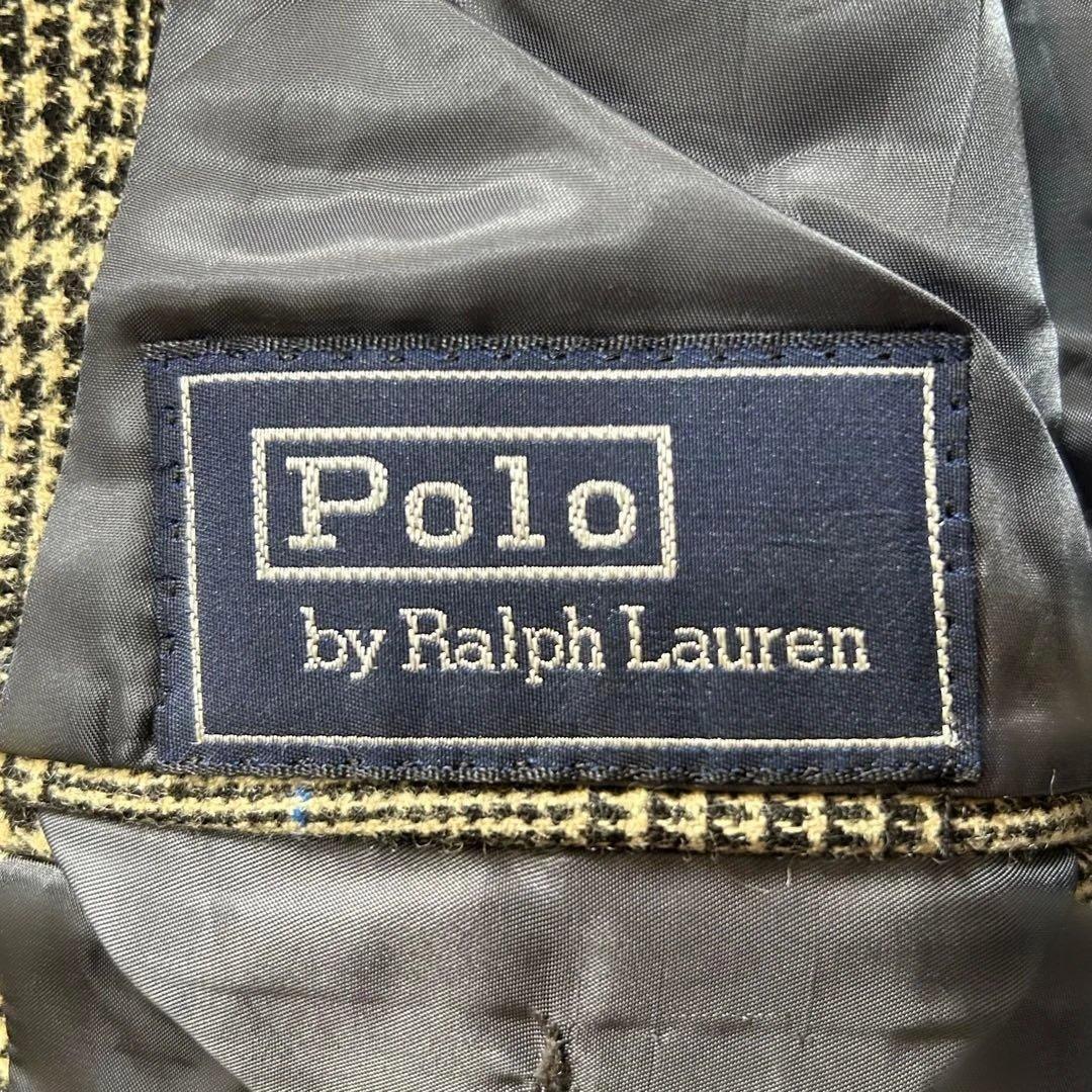 【USA製】90s ポロラルフローレン ダブルジャケット グレンチェック