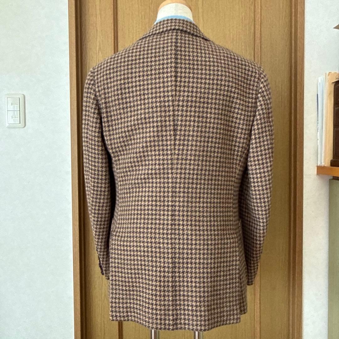 テーラードジャケット ブラウン チェック柄