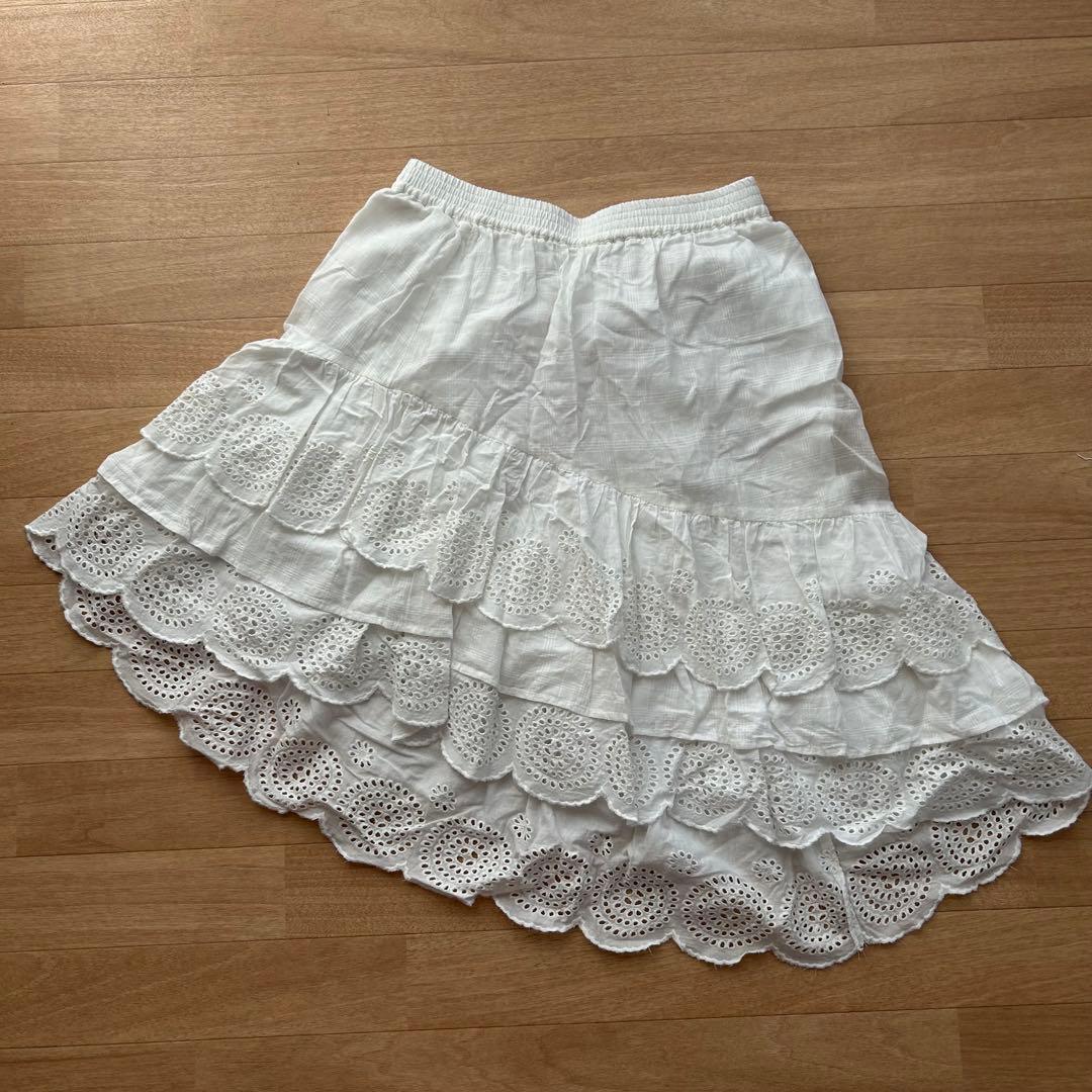 【Ciaopanic】チャオパニックアシメミドルティアードスカート レイヤード