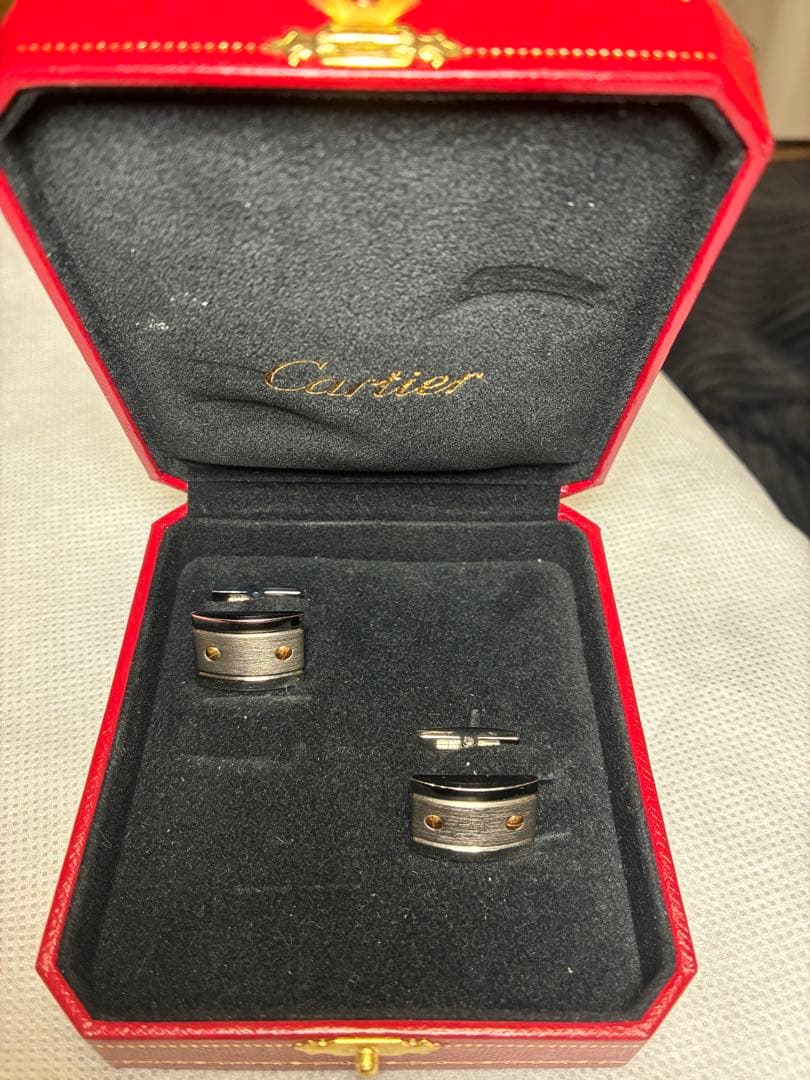 Cartier カルティエ サントス カフリンクス 美品