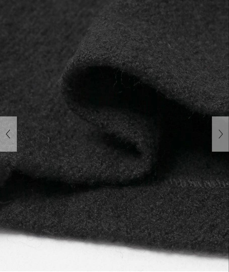 かぐれ　新品　今季　ウールテーパードパンツ　ブラック　 2025秋冬