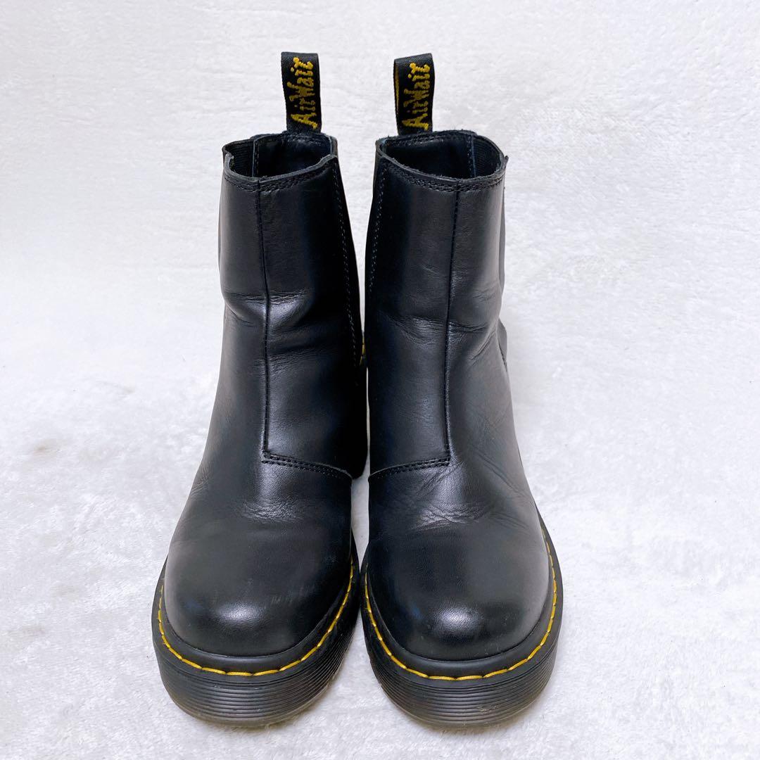 美品　ドクターマーチン　SPENCE　UK5　サイドゴア　厚底ヒール　ブラック