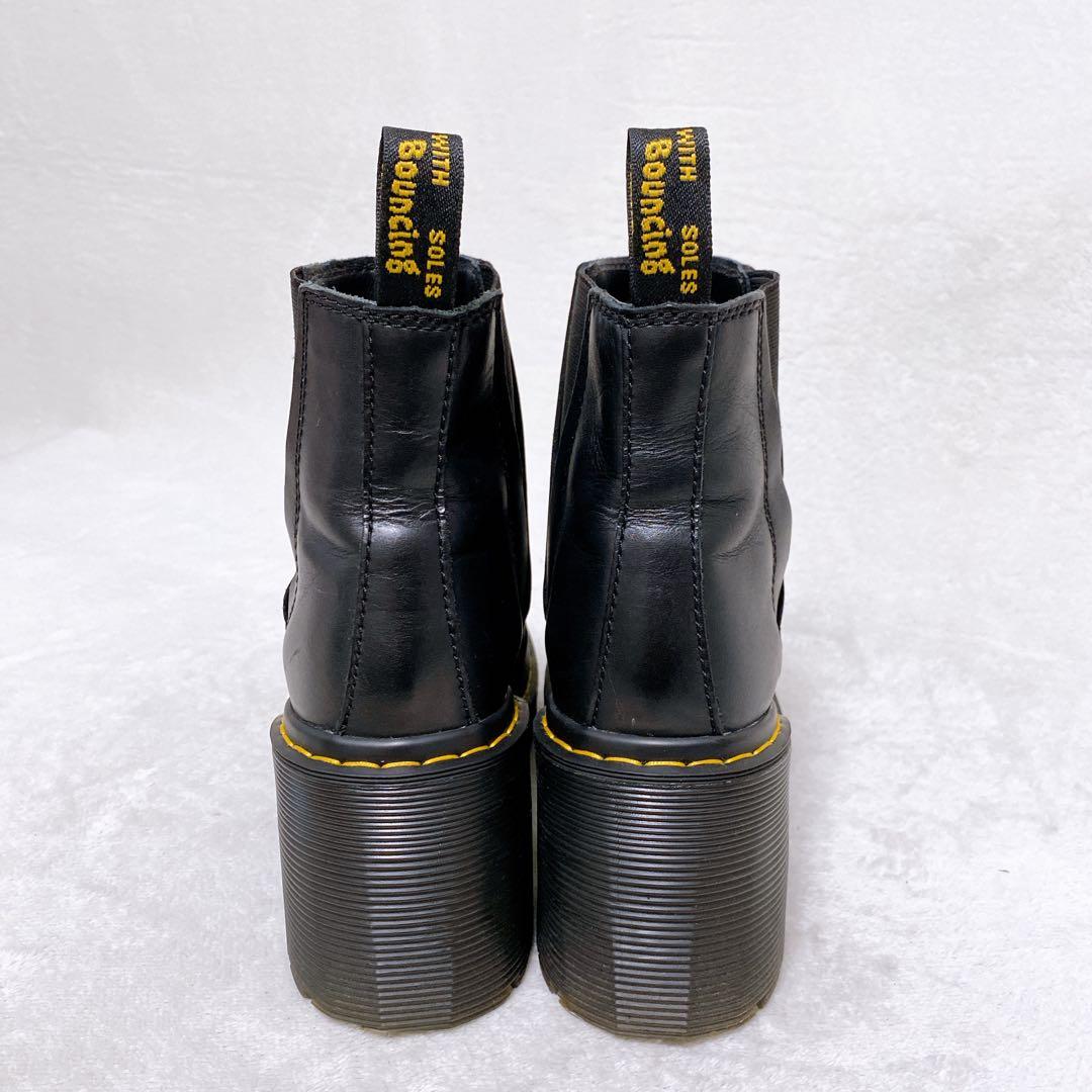 美品　ドクターマーチン　SPENCE　UK5　サイドゴア　厚底ヒール　ブラック