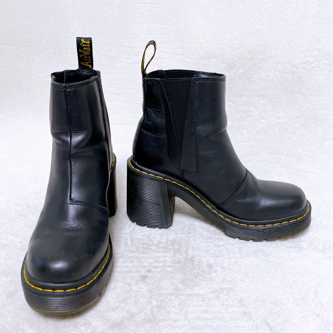 美品　ドクターマーチン　SPENCE　UK5　サイドゴア　厚底ヒール　ブラック