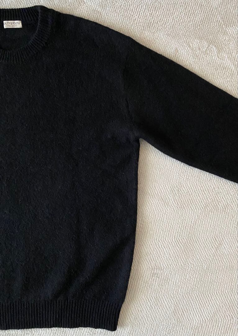 ビューティアンドユース ユナイテッドアローズ　ヤク クルーネック ニット L