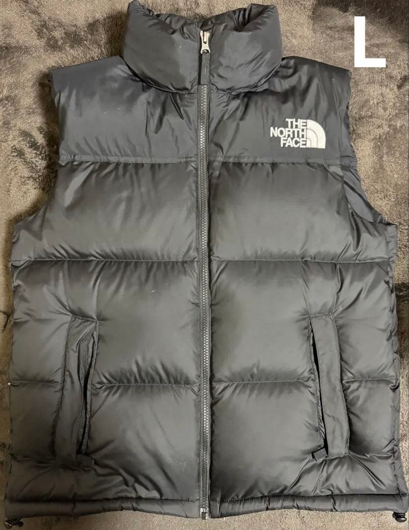 美品 THE NORTH FACE ブラック ヌプシダウンベスト ND91843