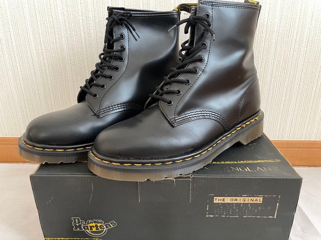 お*ん様 【美品】ドクターマーチン B-SM1460Z 8ホール ブーツ UK9