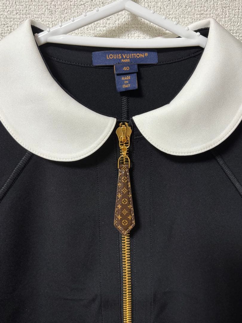 新品 ルイヴィトン テクニカルジャージーピーターパンカラードレス 40