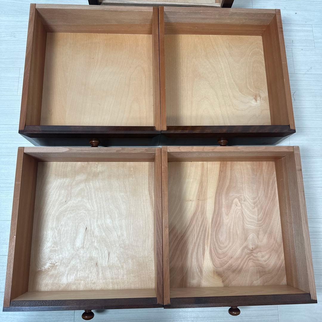 松本民芸家具 立体的なデザインT型脇棚 サイドチェスト 約13万8千円 ※i4※