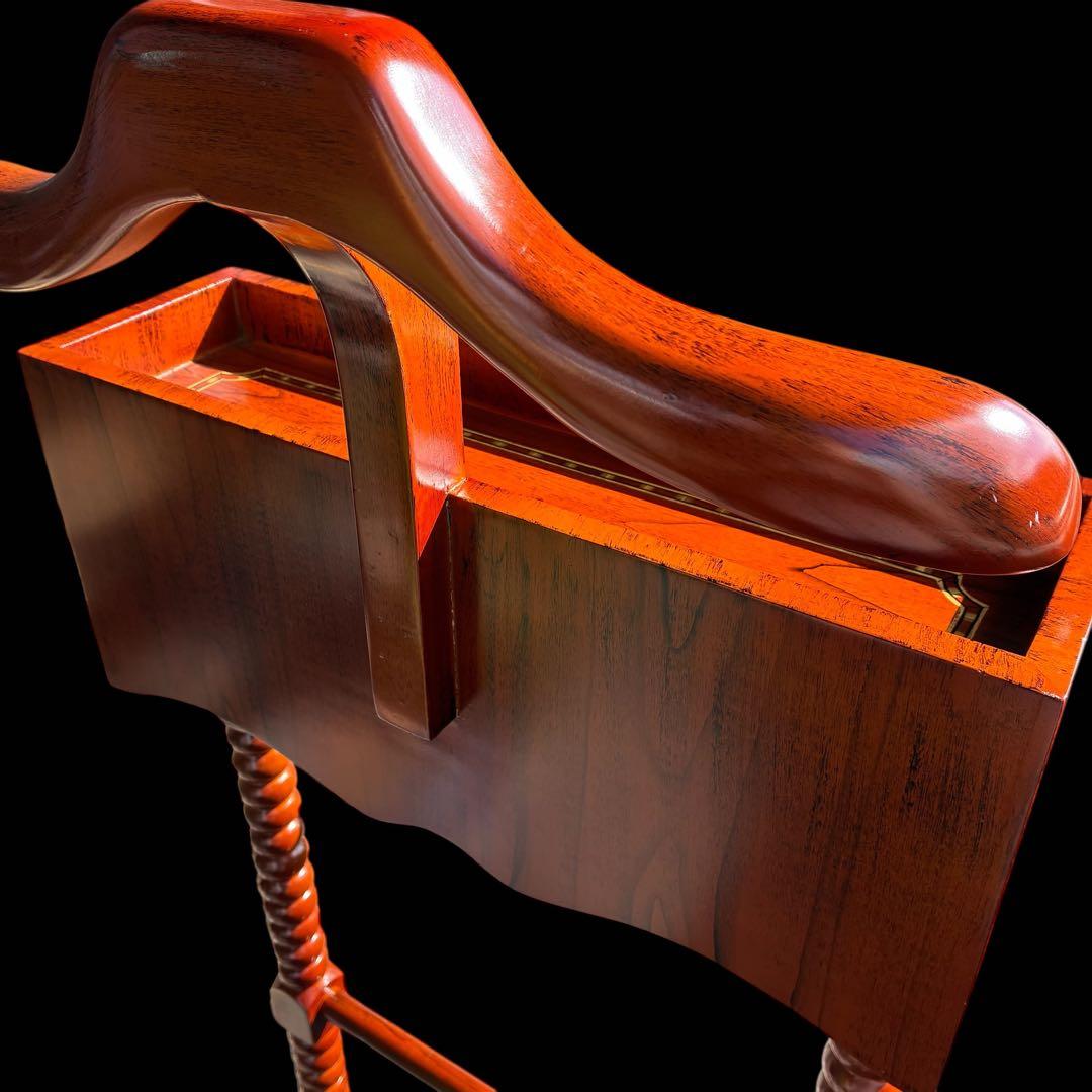 アンティーク調　ハンガーラック　マホガニー　無垢