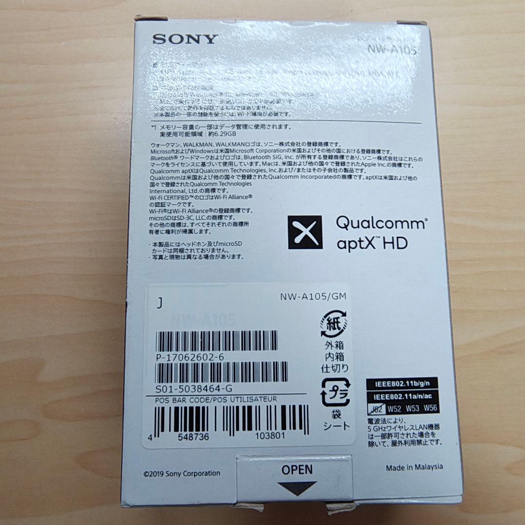 WALKMAN　NW-A105 SDカード付き