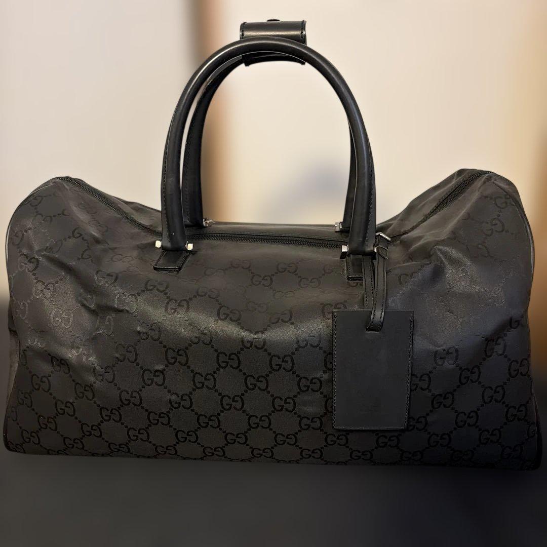 【美品】GUCCI グッチ ボストンバッグ GG柄