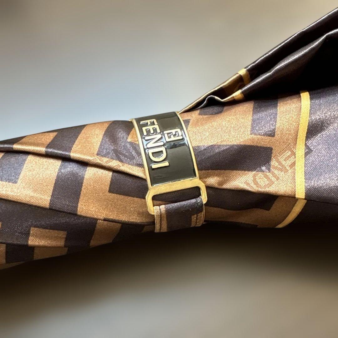 K282 FENDI ズッカ柄 長傘 ロゴ