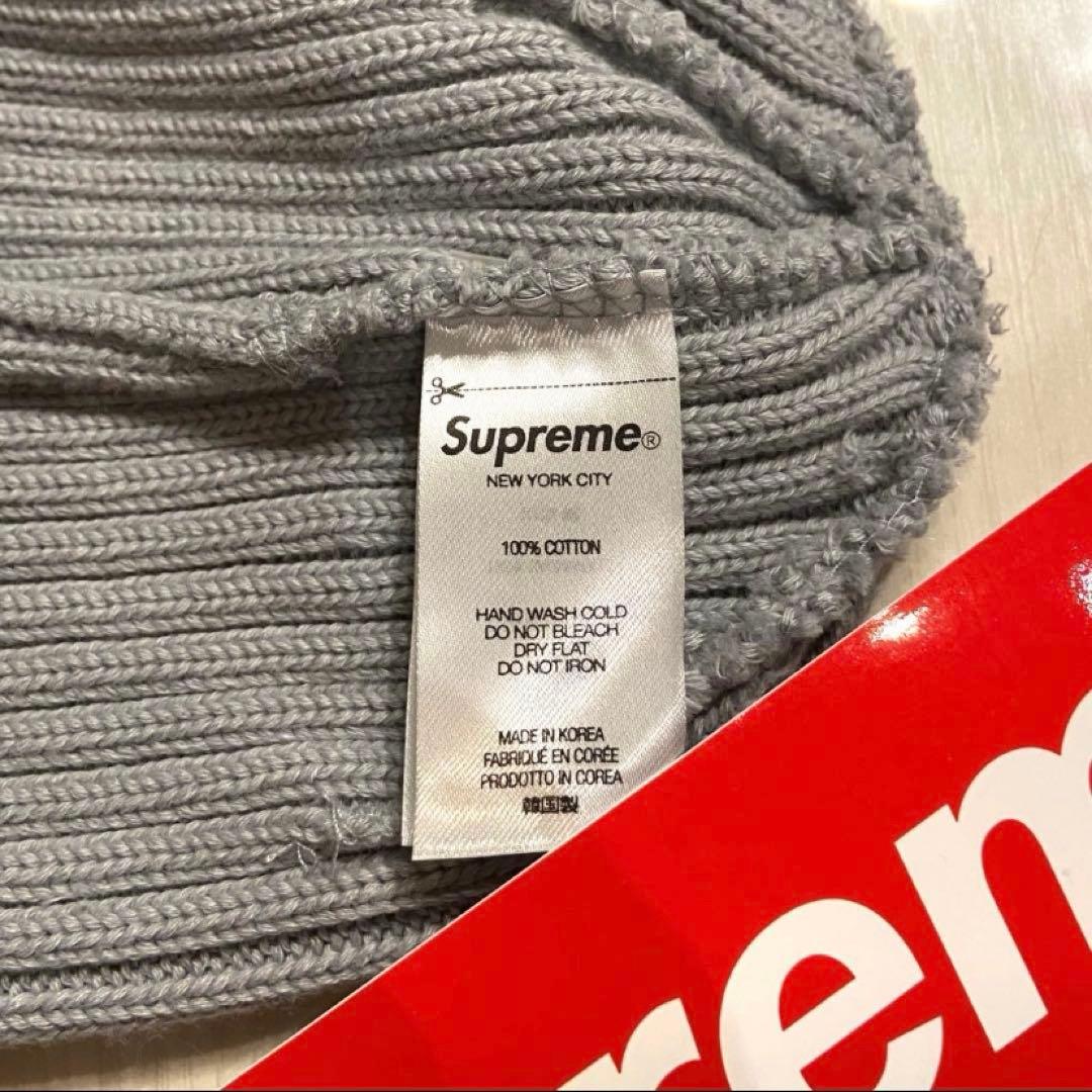 【新品】 Supreme 23SS Overdyed Beanie Grey 灰