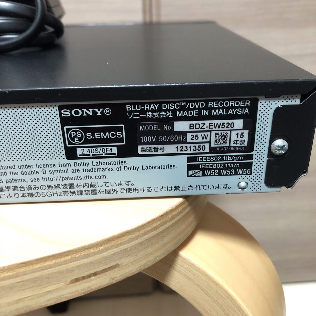 SONY BDZ-EW520 BDレコーダー リモコン付 BD動作品 現状渡し品