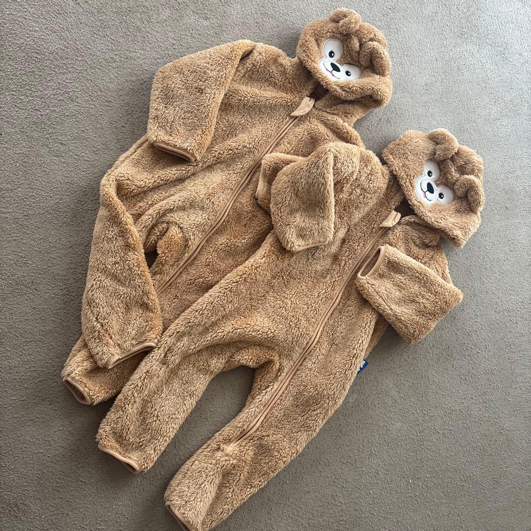 双子　【公式】ダッフィー 着ぐるみ　カバーオール90cm