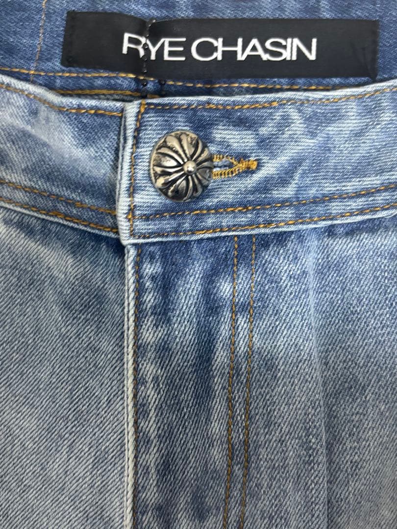 【RYE CHASIN】 CROSS PATCH ART BAGGY DENIM