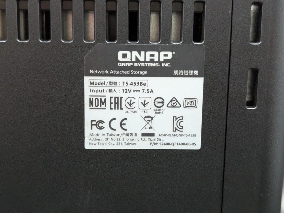 ★NIC2.5GbE メモリ16GB増設済 QNAP TS-453Be
