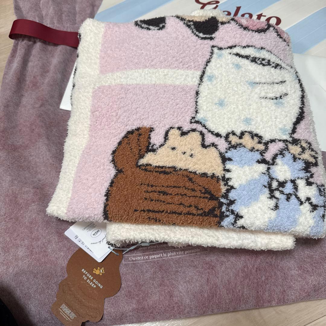 新品　完売品　gelato piqueジェラート ピケ　ブランケット　スヌーピー