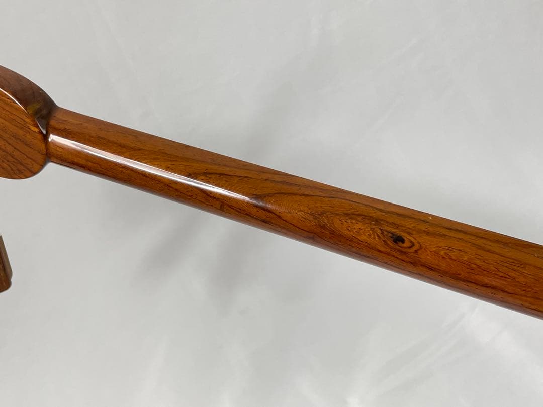 宮古木工芸 本皮1枚貼り/けやき棹 三線 与儀栄功作