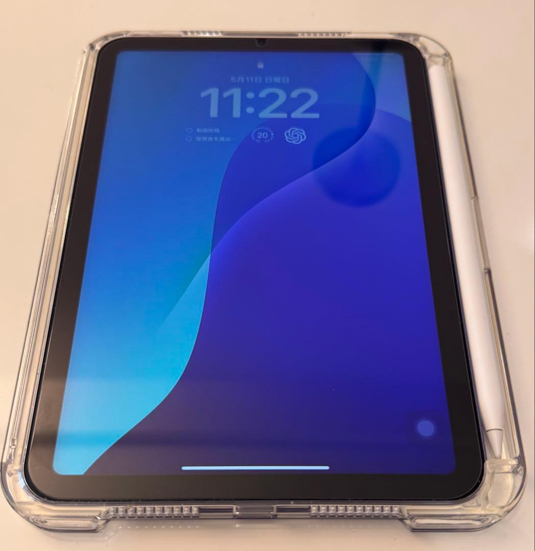 【美品】 iPad mini 第6世代 256G パープル 第二世代ペンシルなし