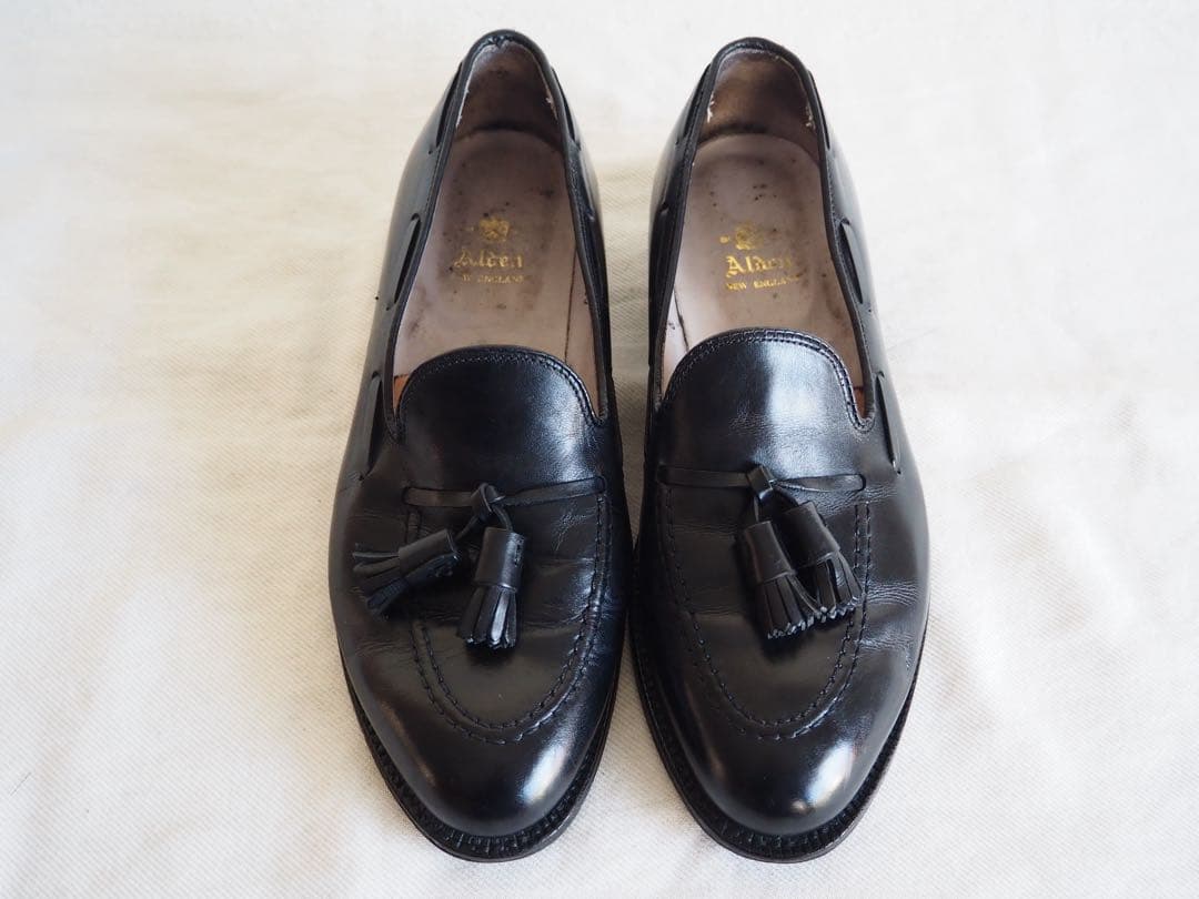 靴 Alden 660 Black Tassle Loafers US 8