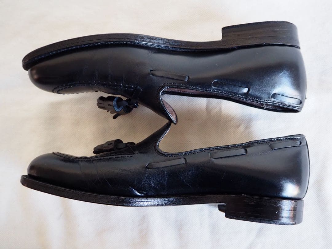 靴 Alden 660 Black Tassle Loafers US 8