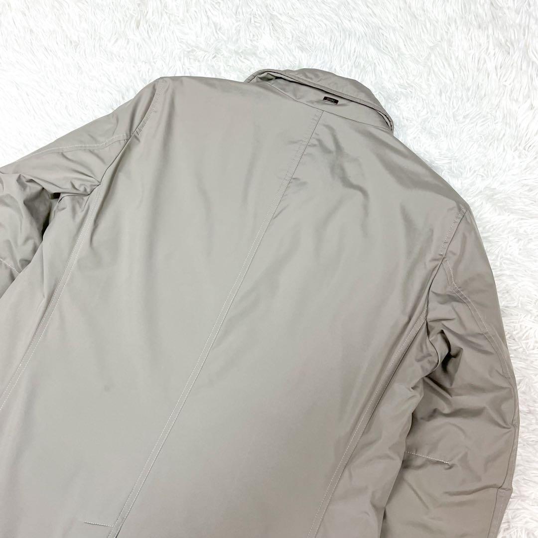 希少 ヘルノ ダウンジャケット チェスターコート型 ロゴプレート ダウンコート