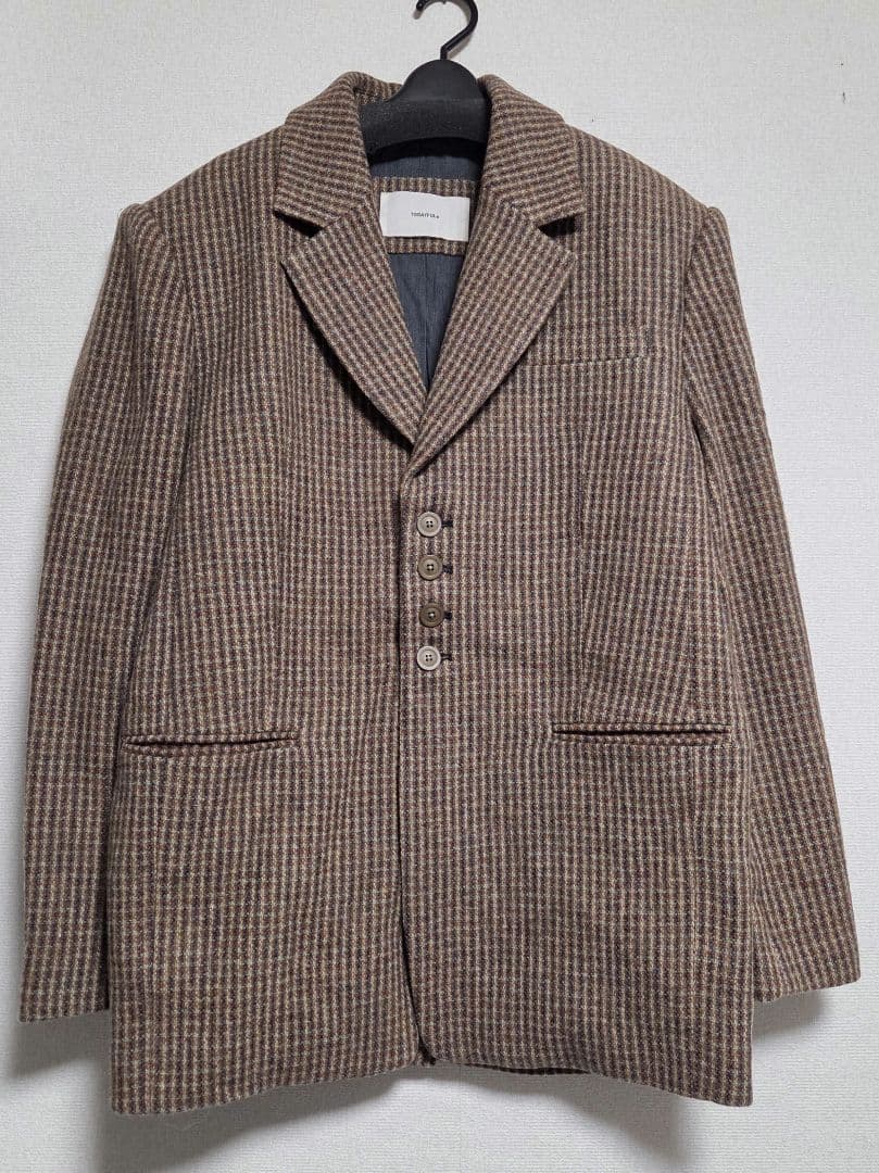 新品 Wool100% Check Jacket 正規品