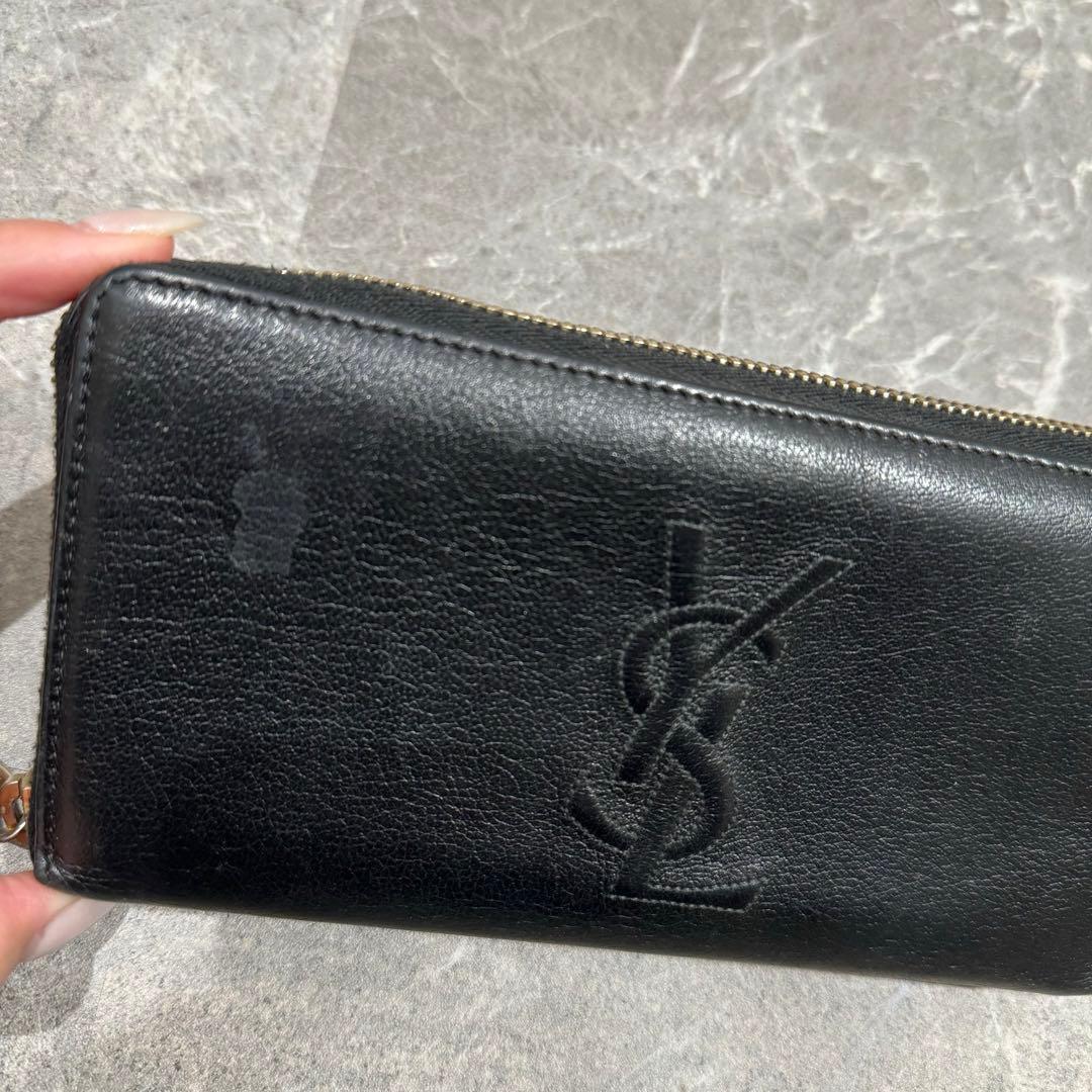 YSL サンローラン　長財布　レバーブラック