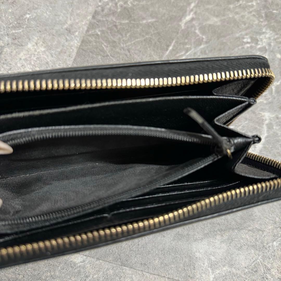YSL サンローラン　長財布　レバーブラック