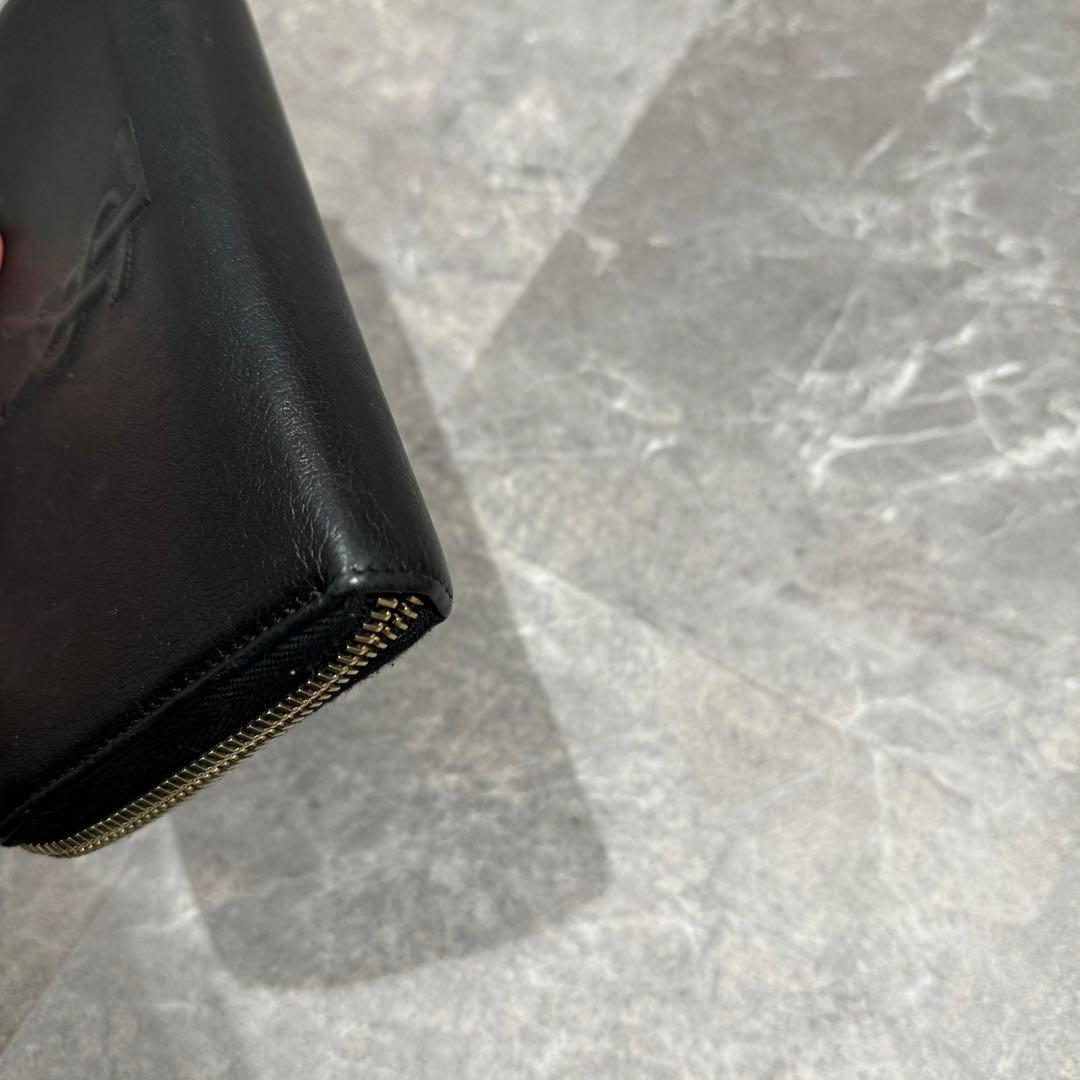 YSL サンローラン　長財布　レバーブラック