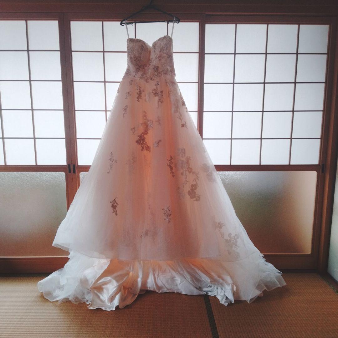 【中古品】ココメロディ　ドレス　7号　LD5148 パニエ付き