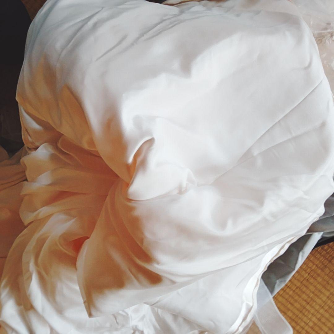 【中古品】ココメロディ　ドレス　7号　LD5148 パニエ付き