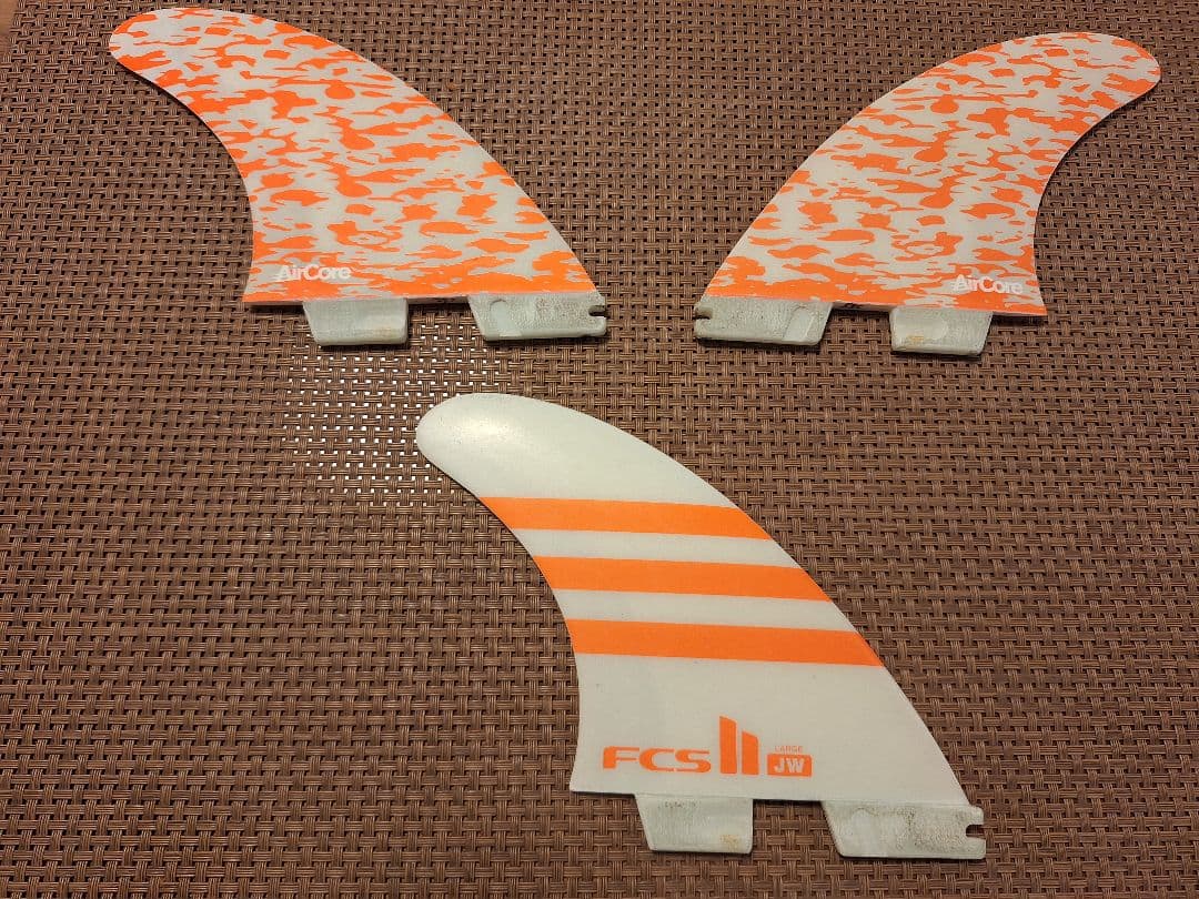 エアコア　FCS II サーフボードフィン 3枚セット