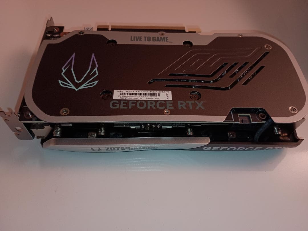 【グラフィックボード】GeForce RTX4070 12GB（ZOTAC）