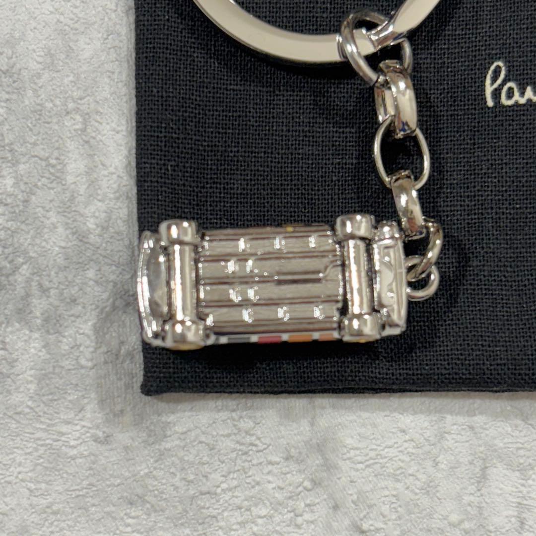 【美品】 Paul Smith ミニクーパー キーリング マルチストライプ