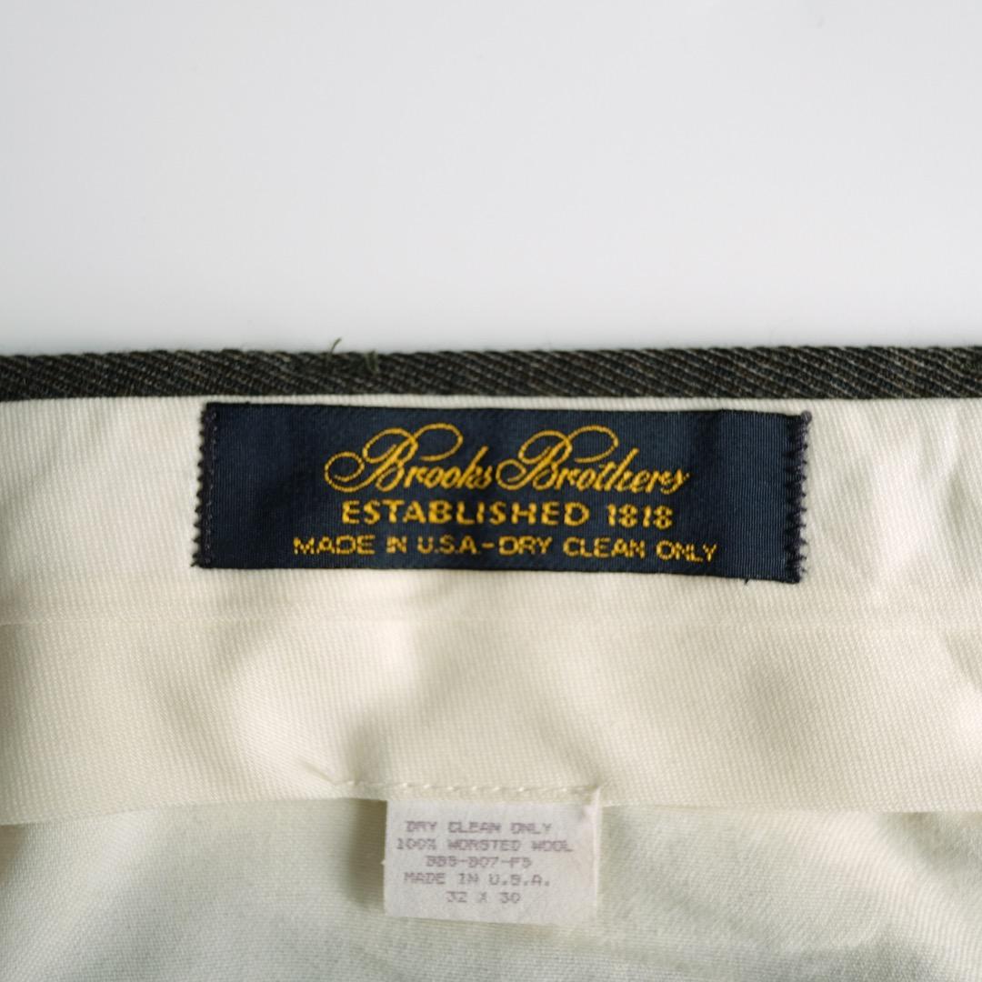 BROOKS BROTHERS USA製 90's ツータックウールスラックス