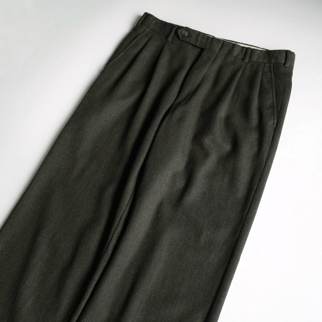 BROOKS BROTHERS USA製 90's ツータックウールスラックス