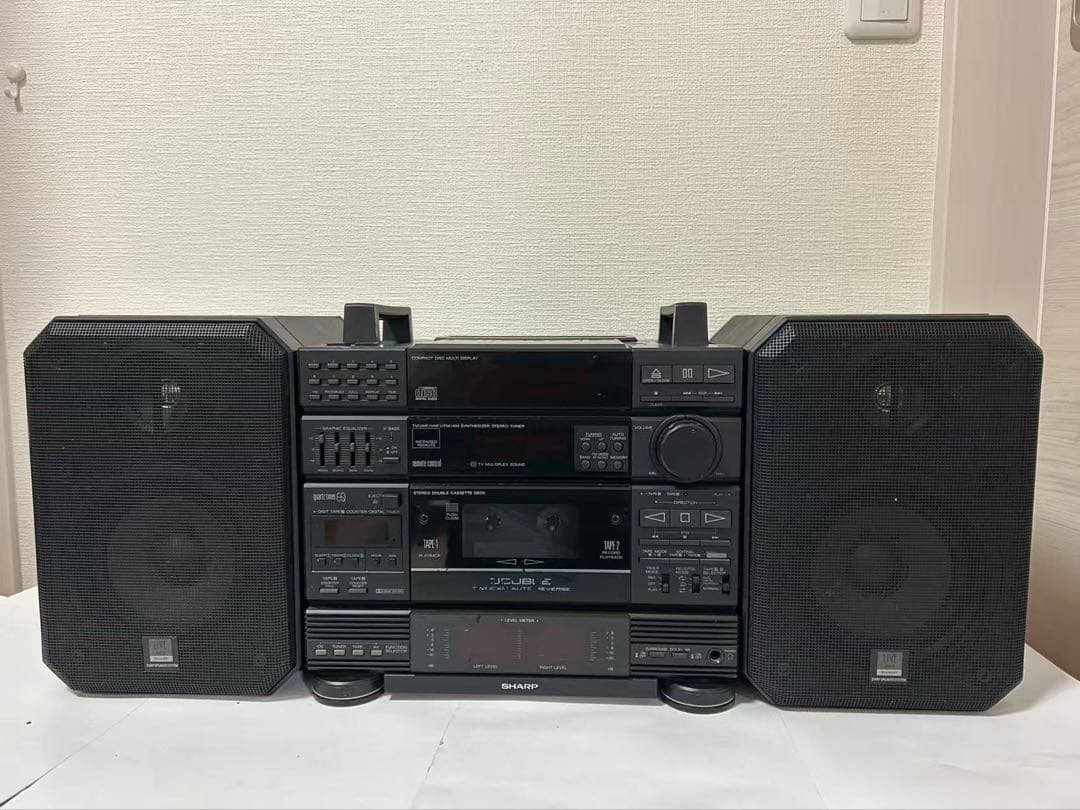 SHARP シャープ CD-X17-BK ミニコンポ CD カセット　ジャンク品